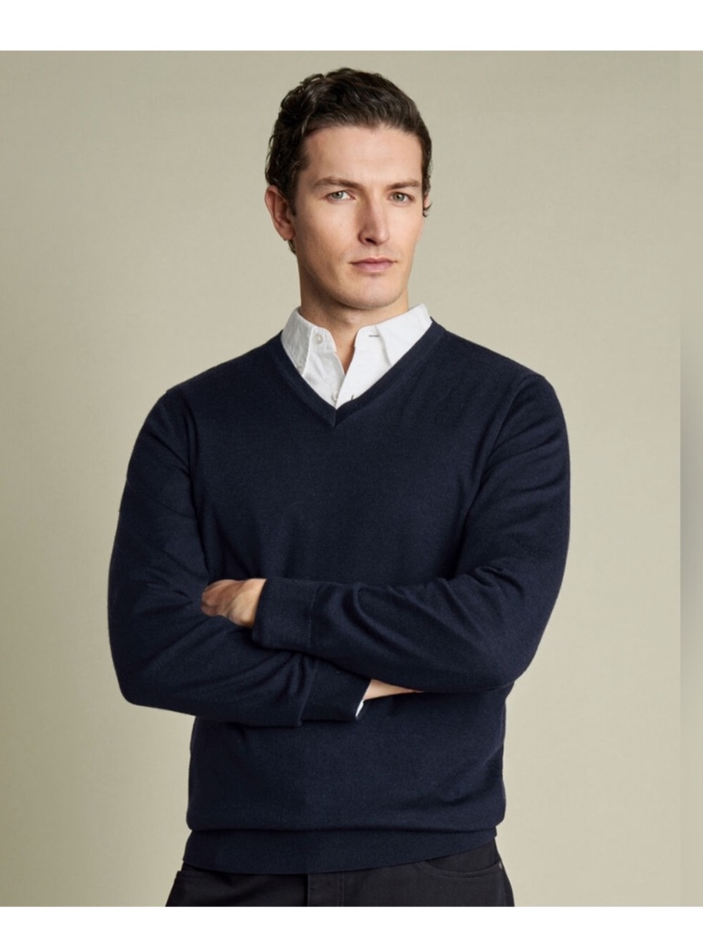 Club Room Men's Merino Wool Blend V-Neck Sweater